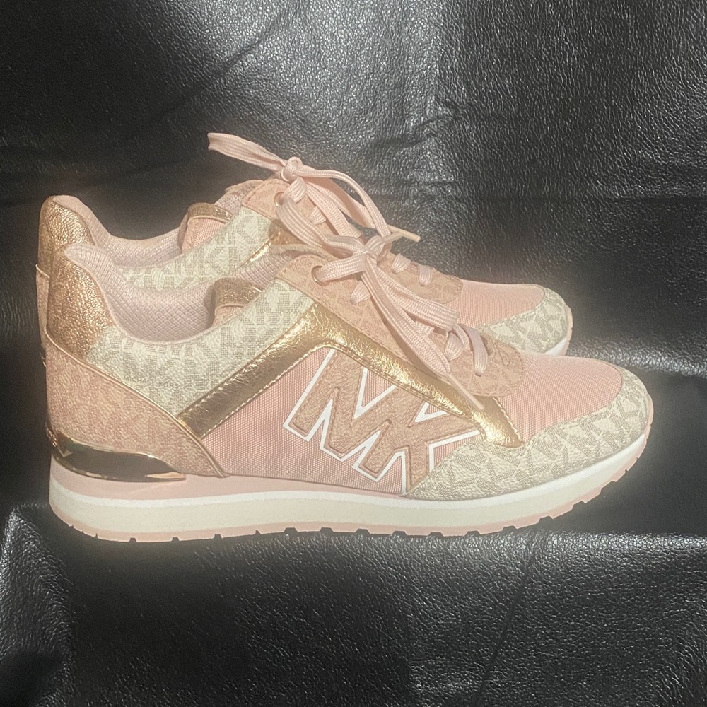 Michael Kors Pink and Gold Women's Sneakers